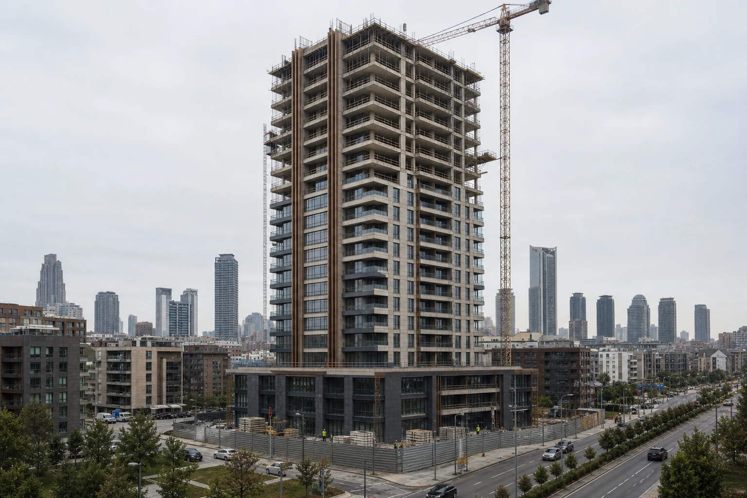 Savesa Residence yüzde 62 seviyesindeki şantiye görünümü